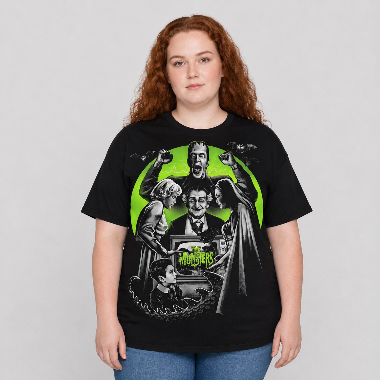 The Munsters Horror T-Shirt Black S-3XL-TH82021