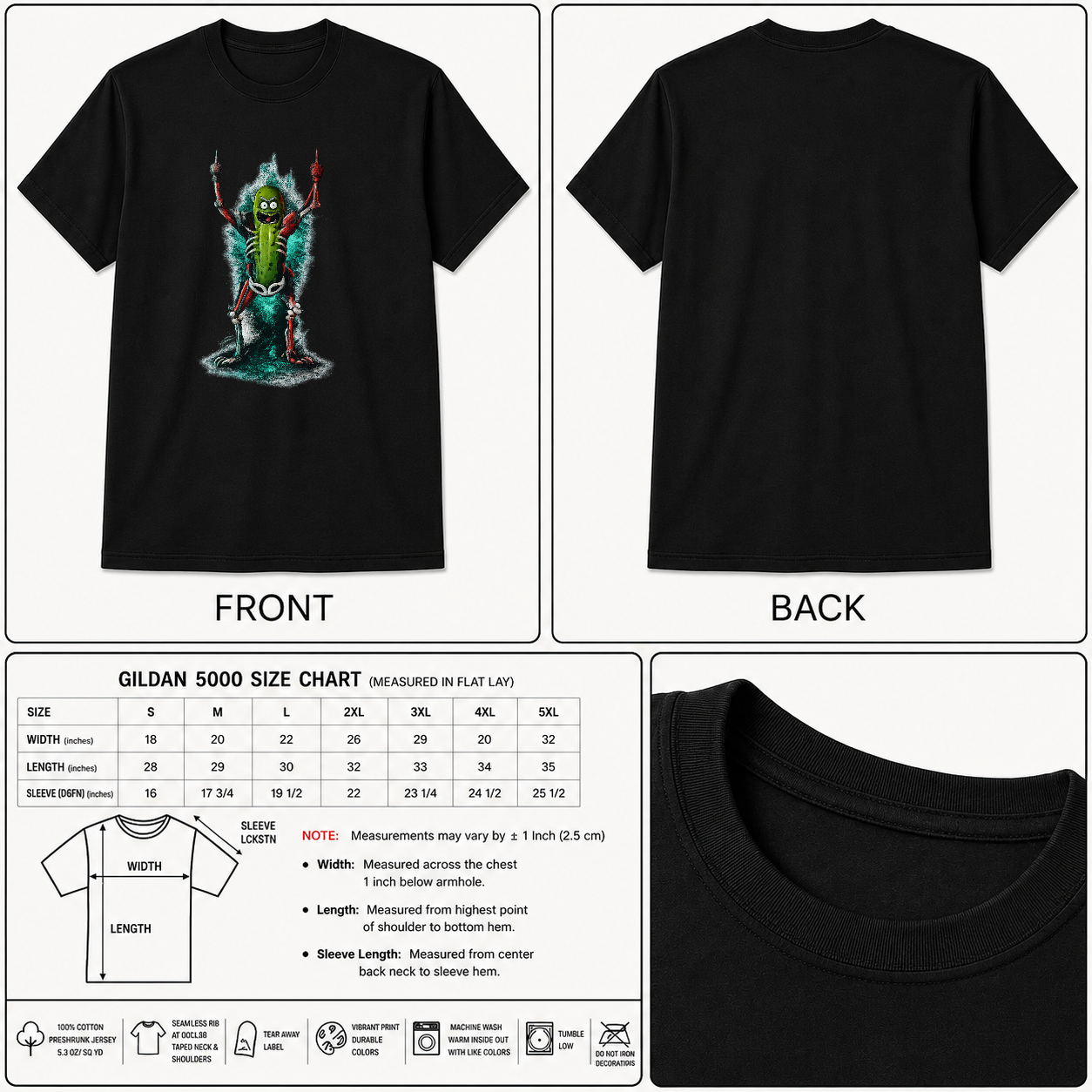 Pickle Rick Shirt electro Unisex & Kids - Cartoon, Funny, Schwifty - HQ