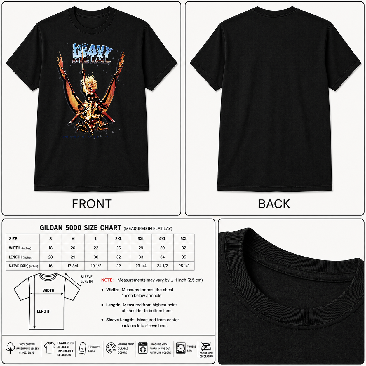 Heavy Metal - Movie Poster Inspired Unisex Black T-Shirt