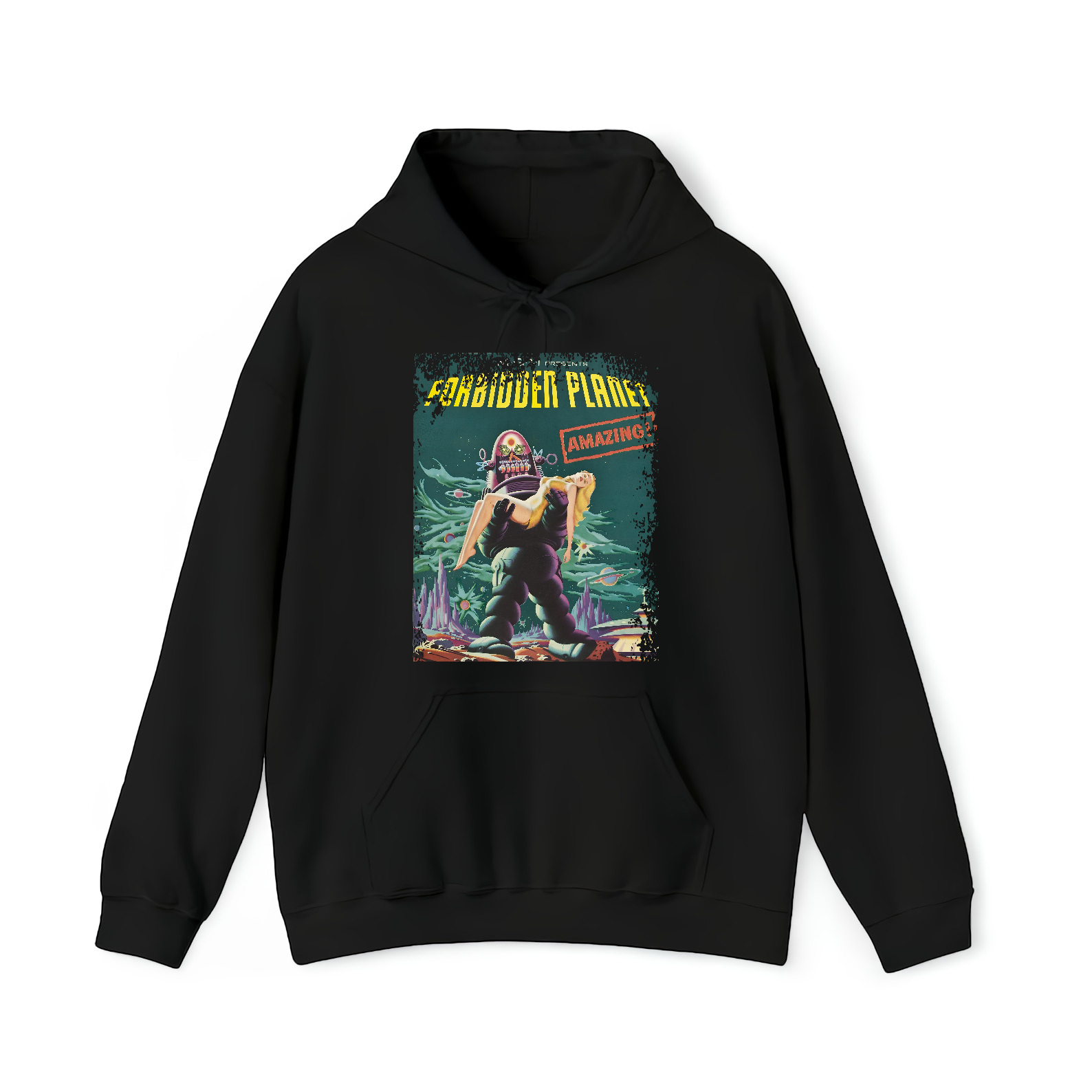 The Forbidden Planet - Movie Poster Inspired Unisex Black Shirt