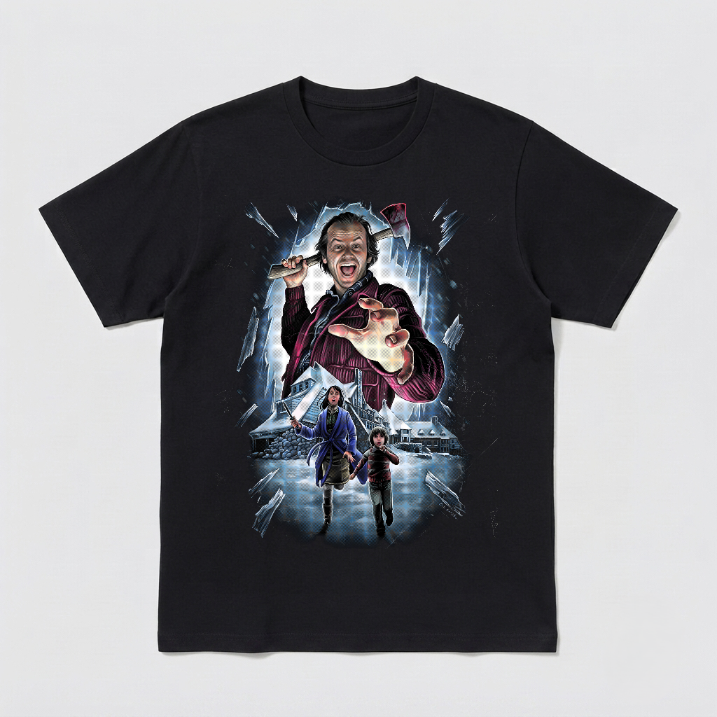 The Shining Stanley Kubrick Horror Movie T-Shirt Black S-3XL Jack Torrance-TH82020