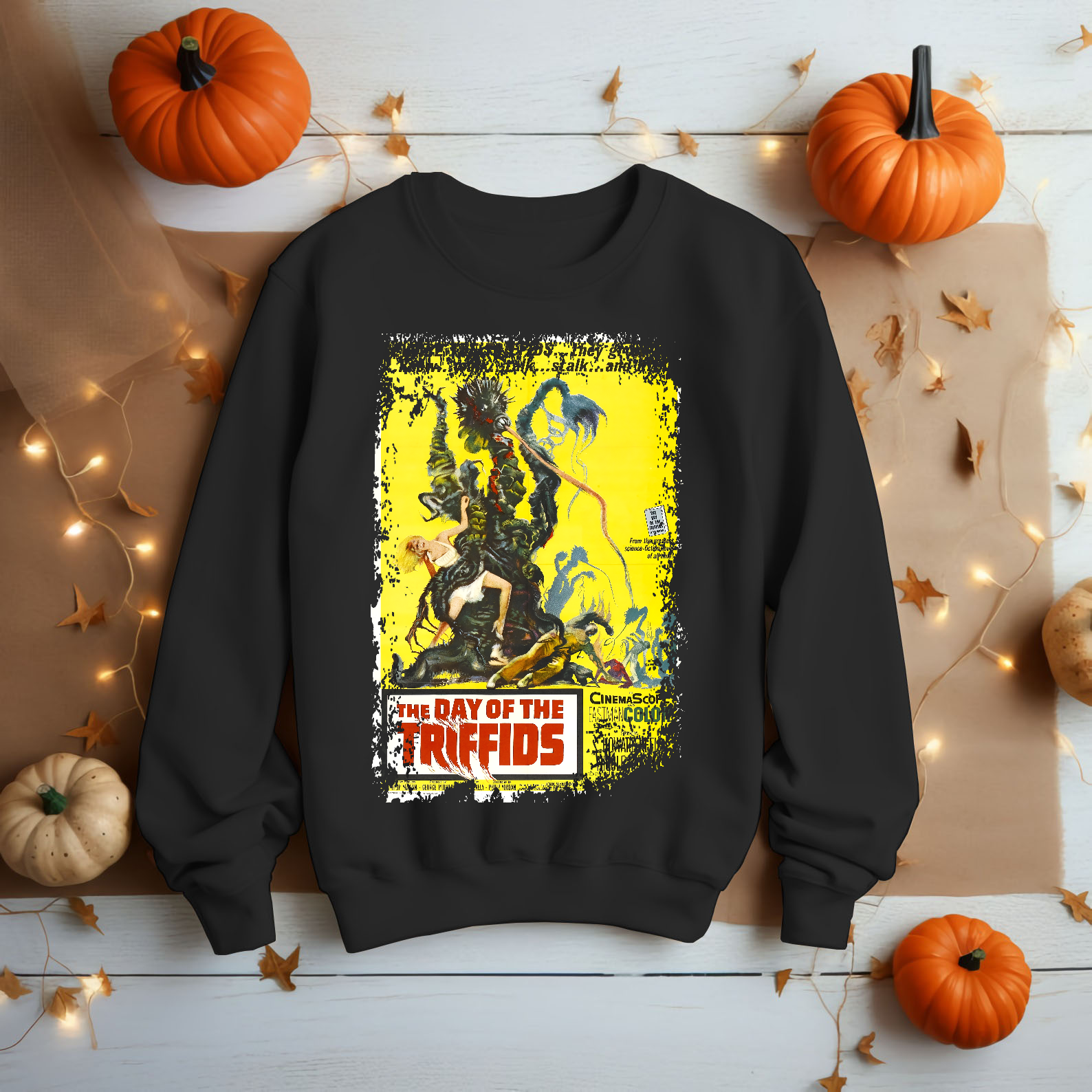 The Day of the Triffids (1963) - Movie Poster inspired Unisex Black Shirt