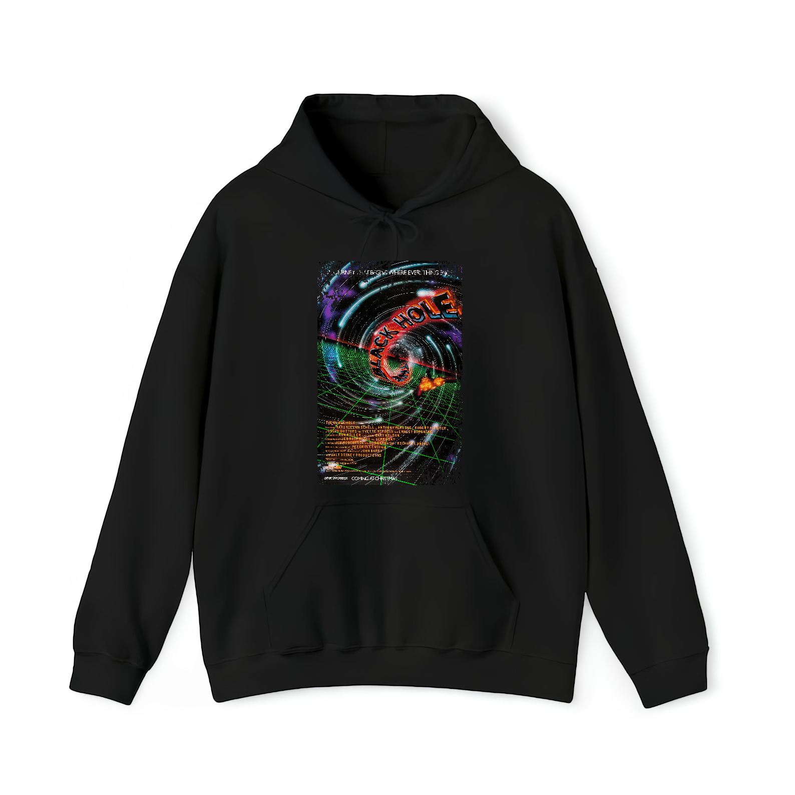 The Black Hole - Movie Poster inspired Unisex Black T-Shirt - HQ