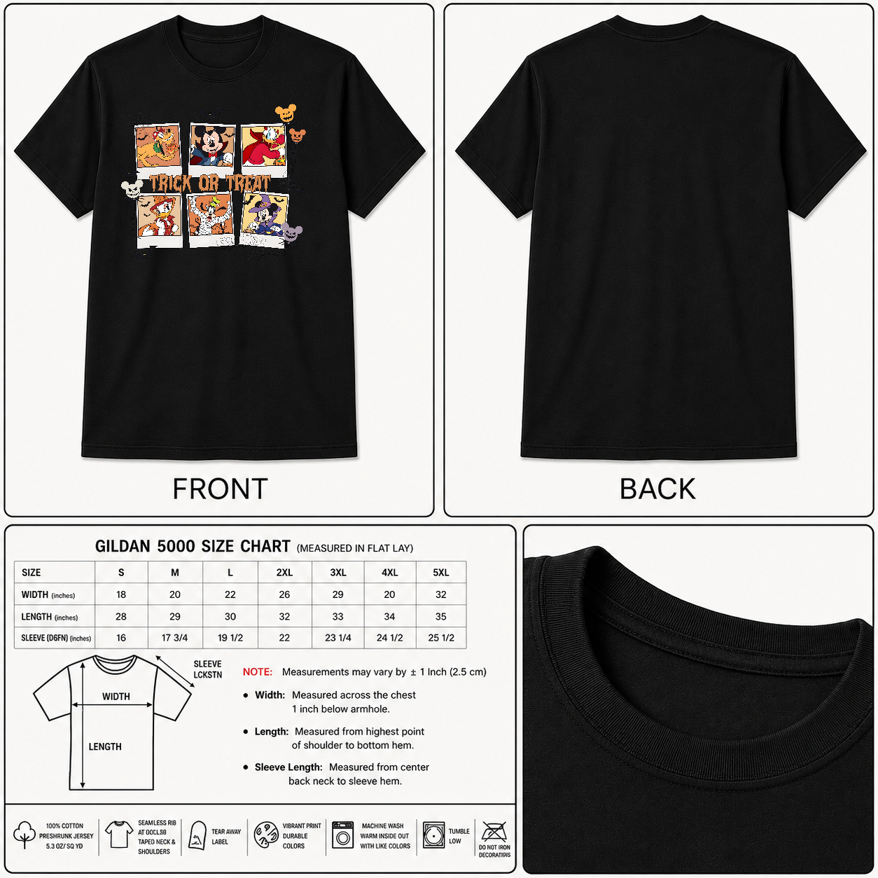 Vintage Halloween Shirt, Trick Or Treat Halloween Shirt, Halloween Matching Tee, Halloween Party Tee