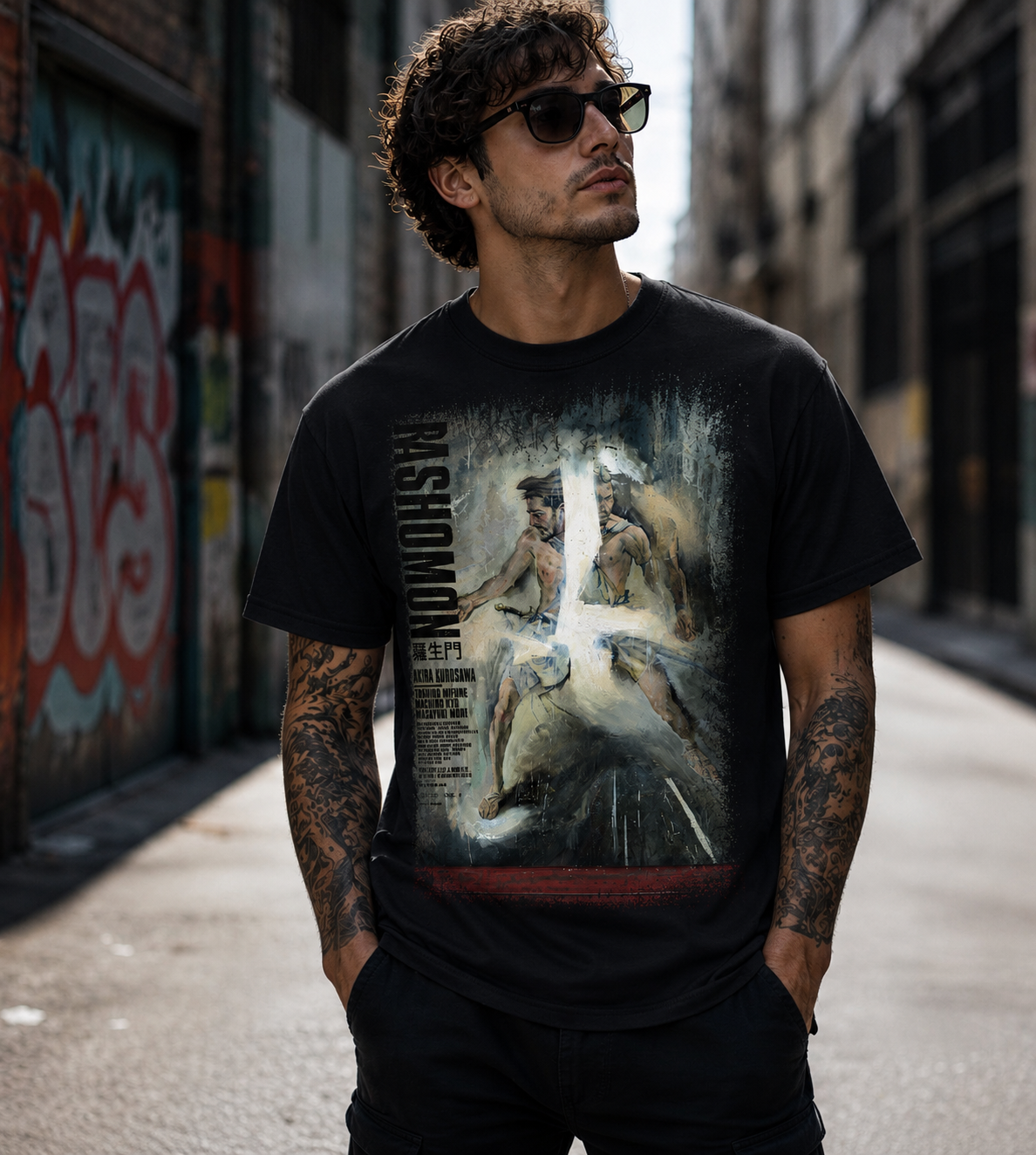 Rashomon - Japanese Movie Poster Inspired Unisex Black Shirt