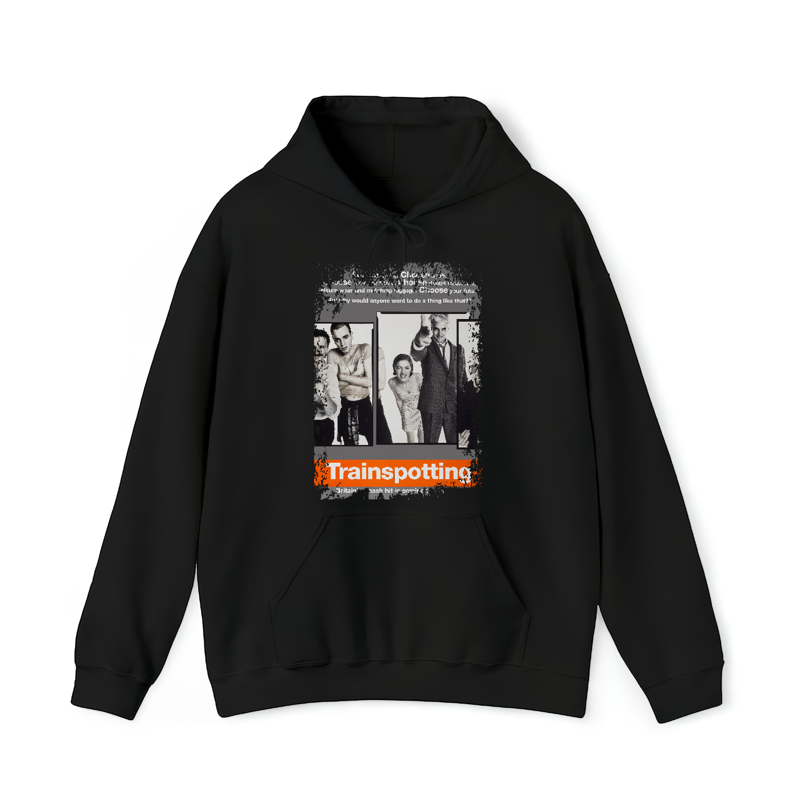 Trainspotting - Movie Poster Inspired Unisex Black T-Shirt - HQ
