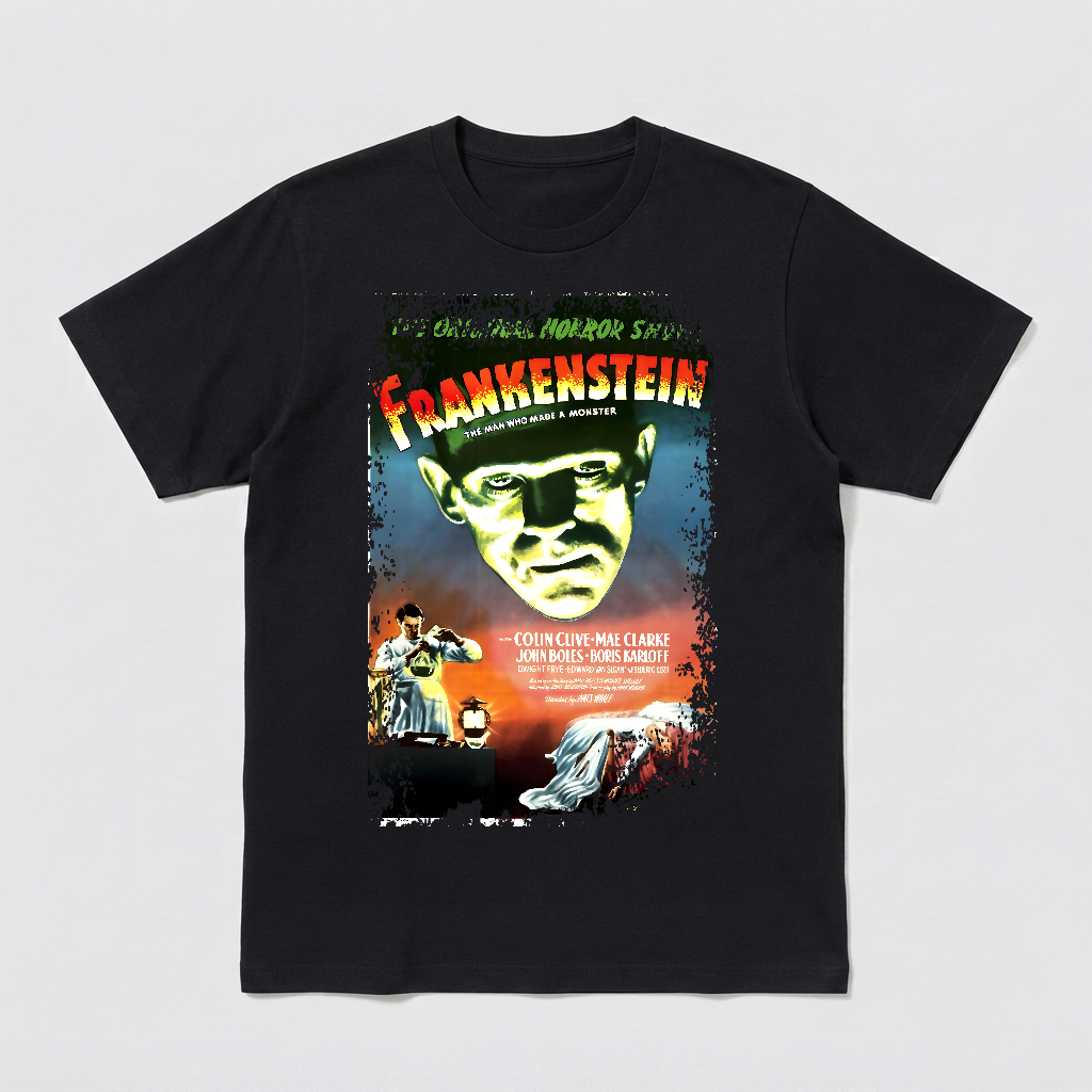 Frankenstein (1931) - Movie Poster inspired Unisex Black Shirt