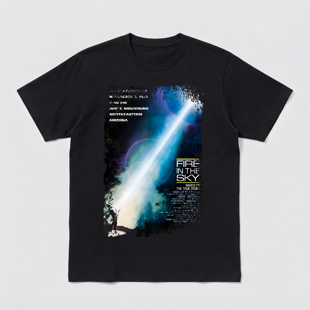 Fire in the Sky - Movie Poster inspired Unisex Black Shirt