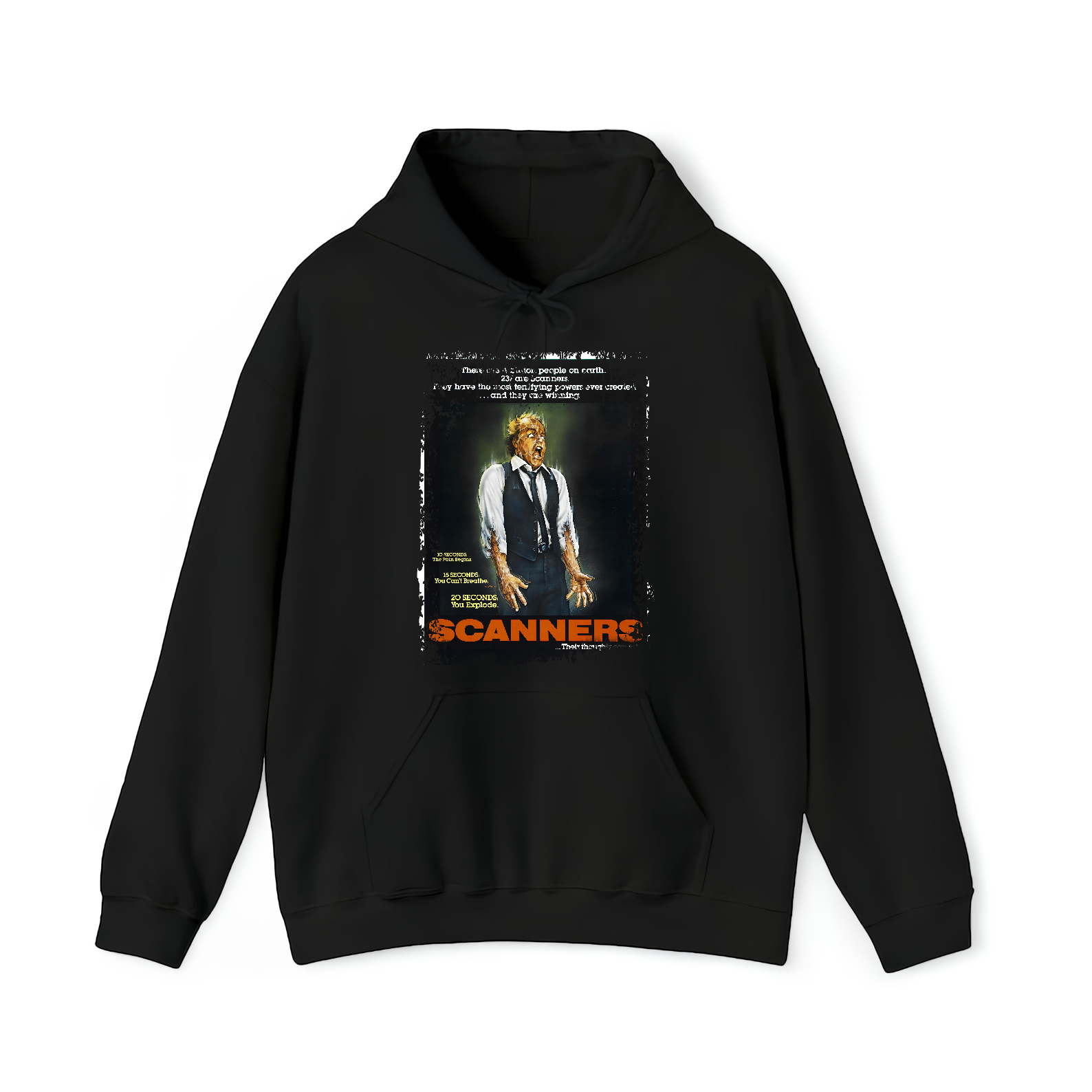 Scanners - Movie Poster inspired Unisex Black Shirt