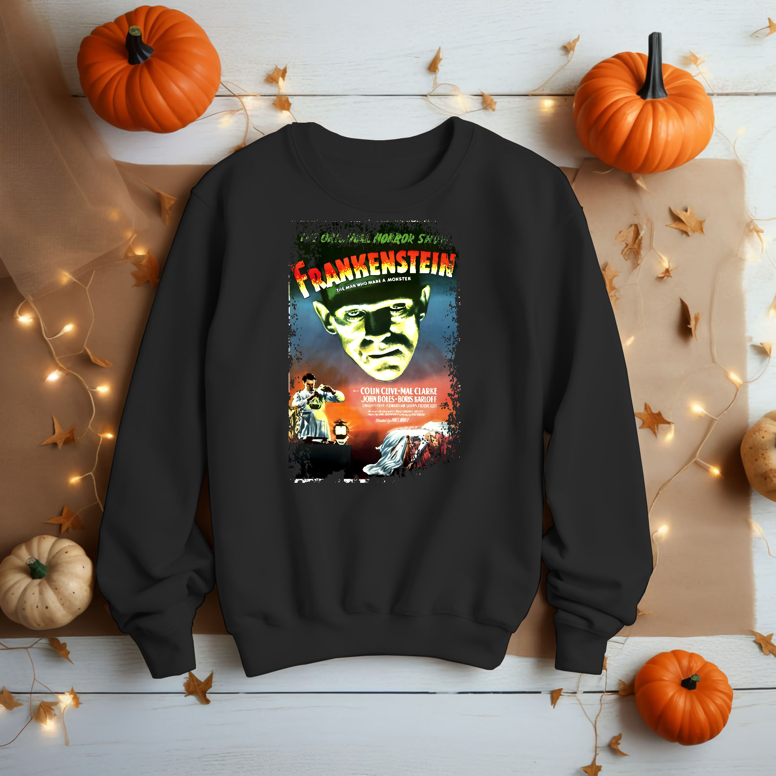 Frankenstein (1931) - Movie Poster inspired Unisex Black Shirt