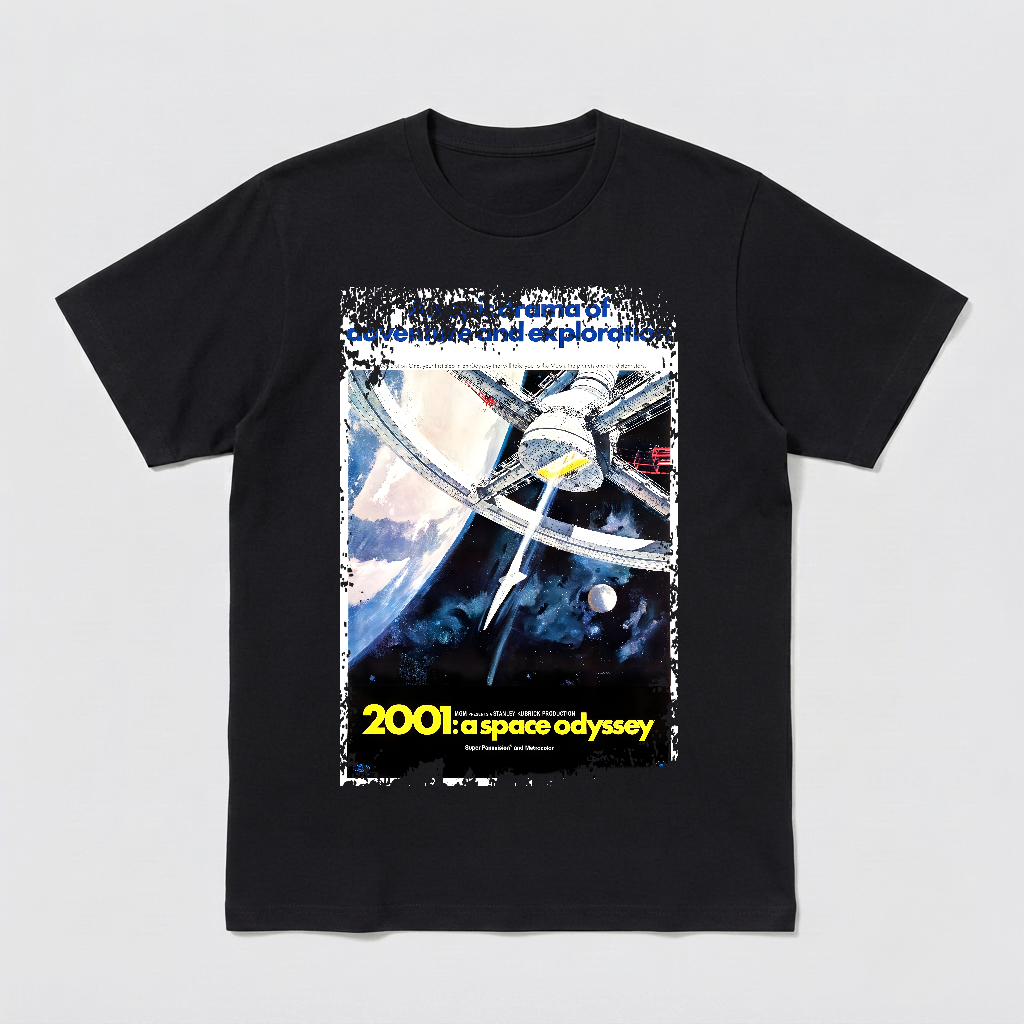 2001: A Space Odyssey (1968) - Movie Poster inspired Unisex Black Shirt