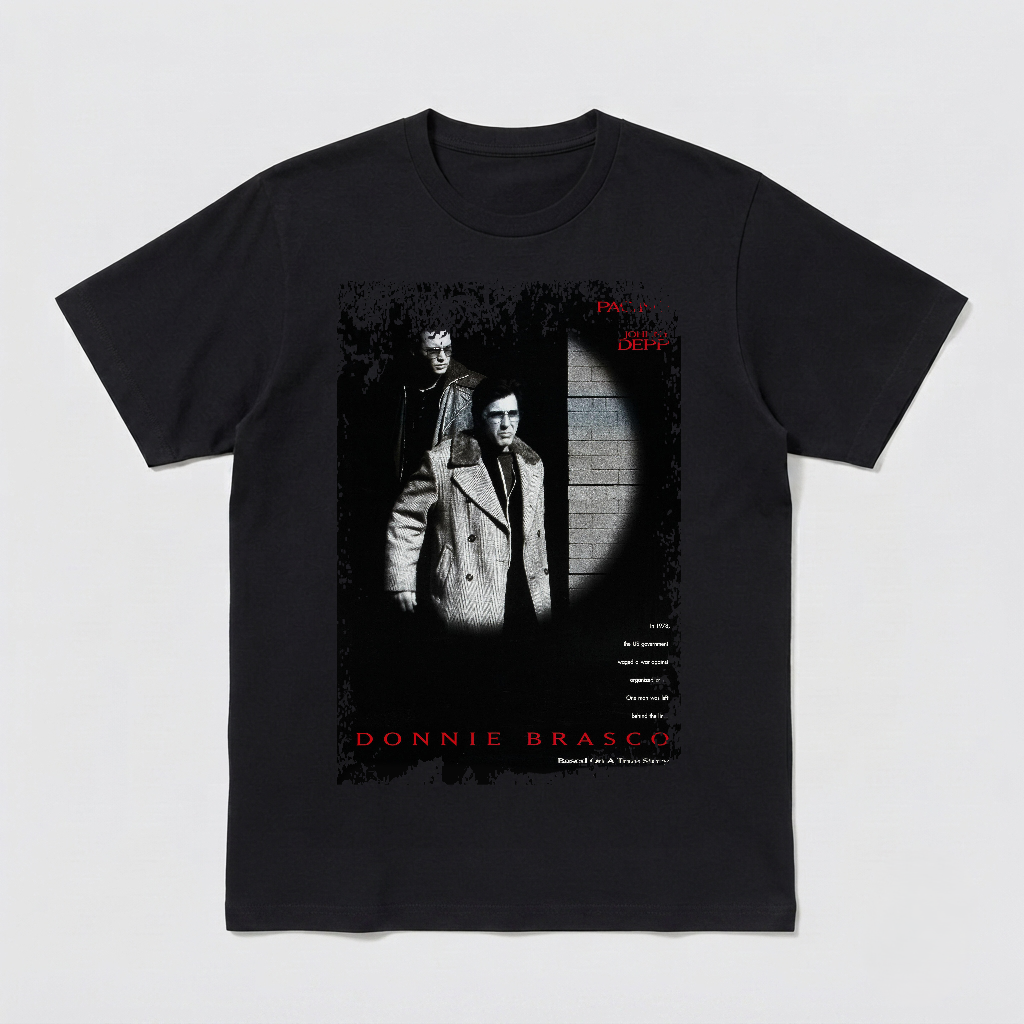 Donnie Brasco - Movie Poster Inspired Unisex Black Shirt