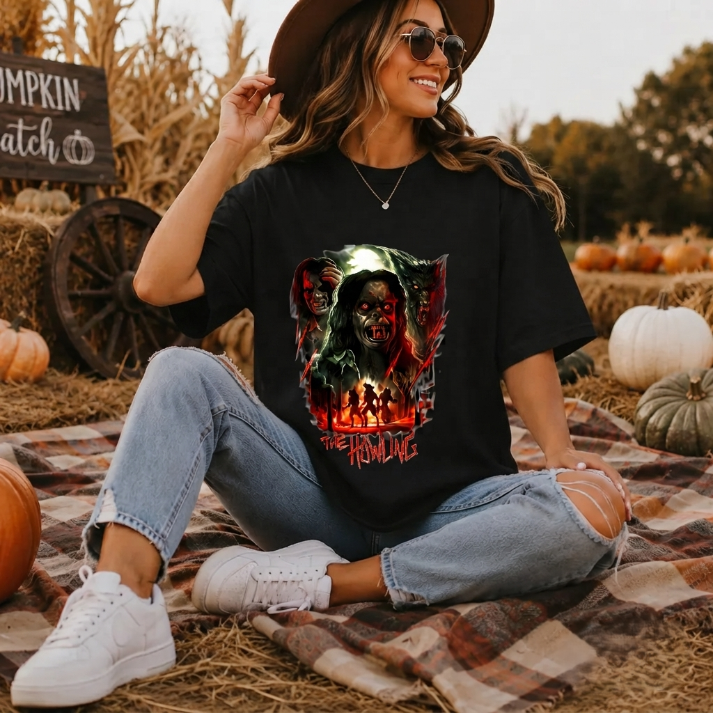 The Howling Movie Tee, Horror Film Lover T-Shirt, Halloween Shirt, Werewolf Tee-TH82024