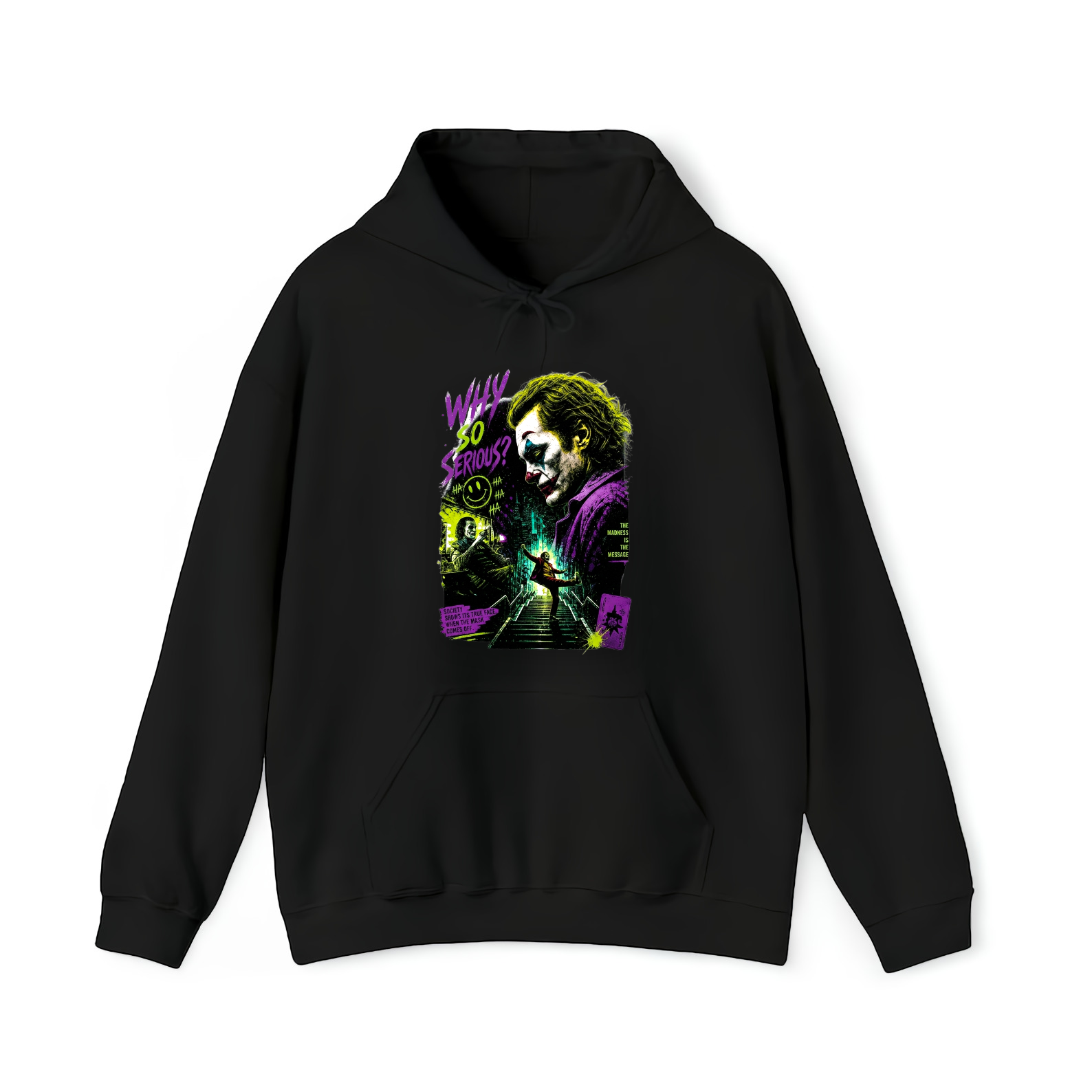 Joker Why So Serious Graphic Shirt Vintage Style Movie Art Tee