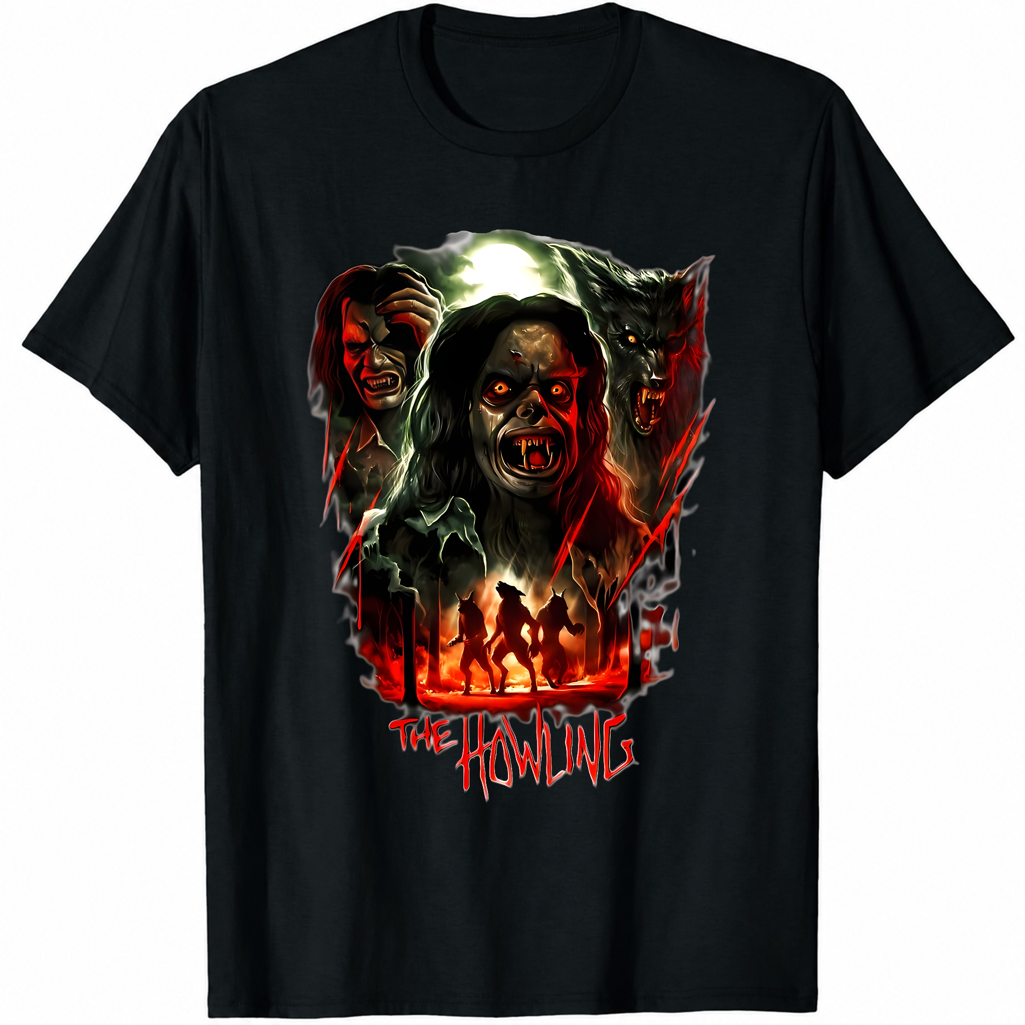 The Howling Movie Tee, Horror Film Lover T-Shirt, Halloween Shirt, Werewolf Tee-TH82024