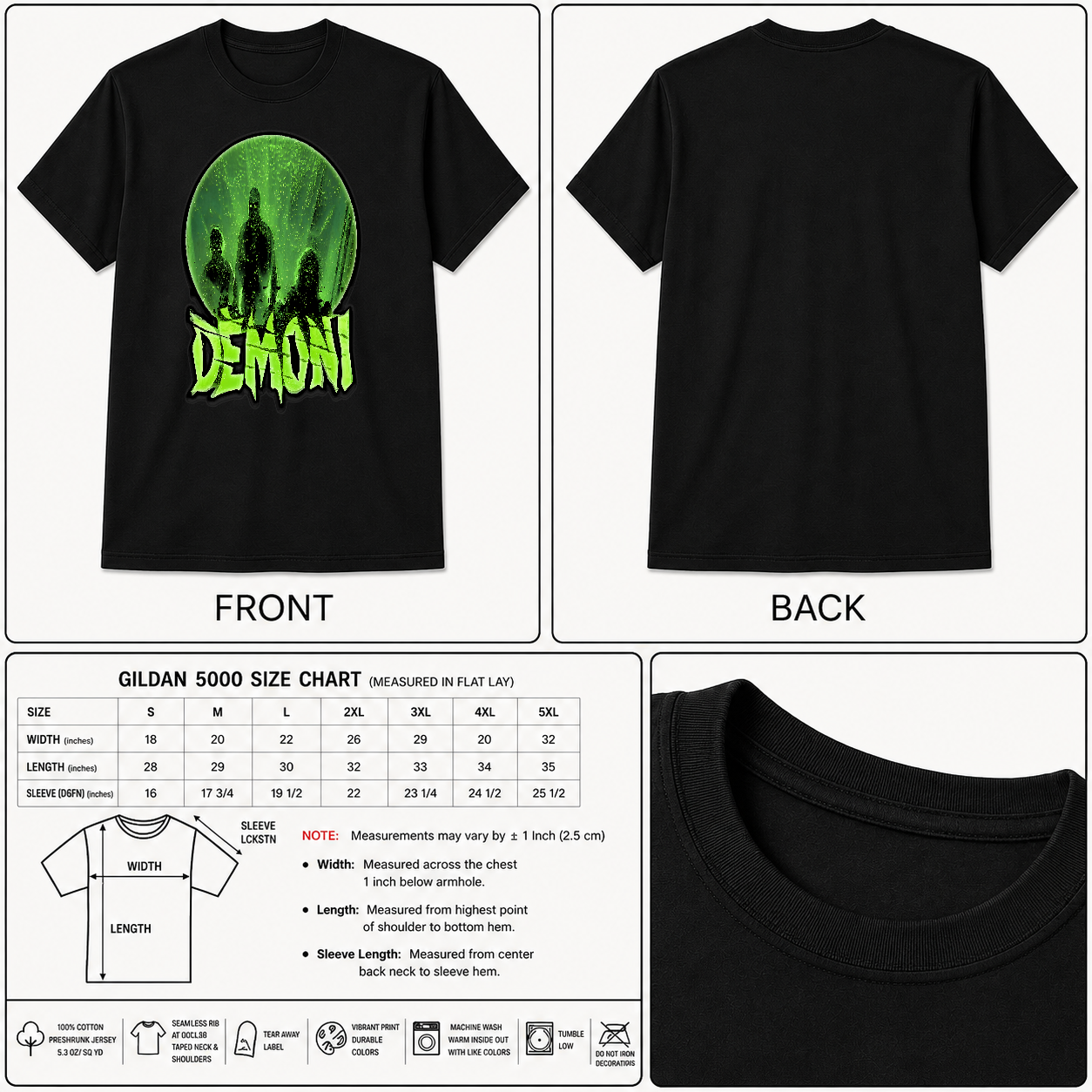 80'S Classic Horror Demoni Shirt - HQ