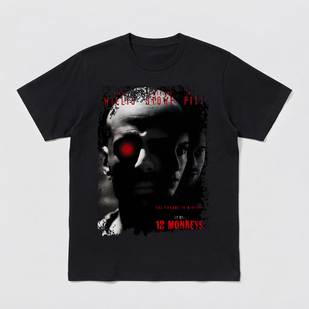 12 Monkeys - Movie Poster Inspired Unisex Black Shirt