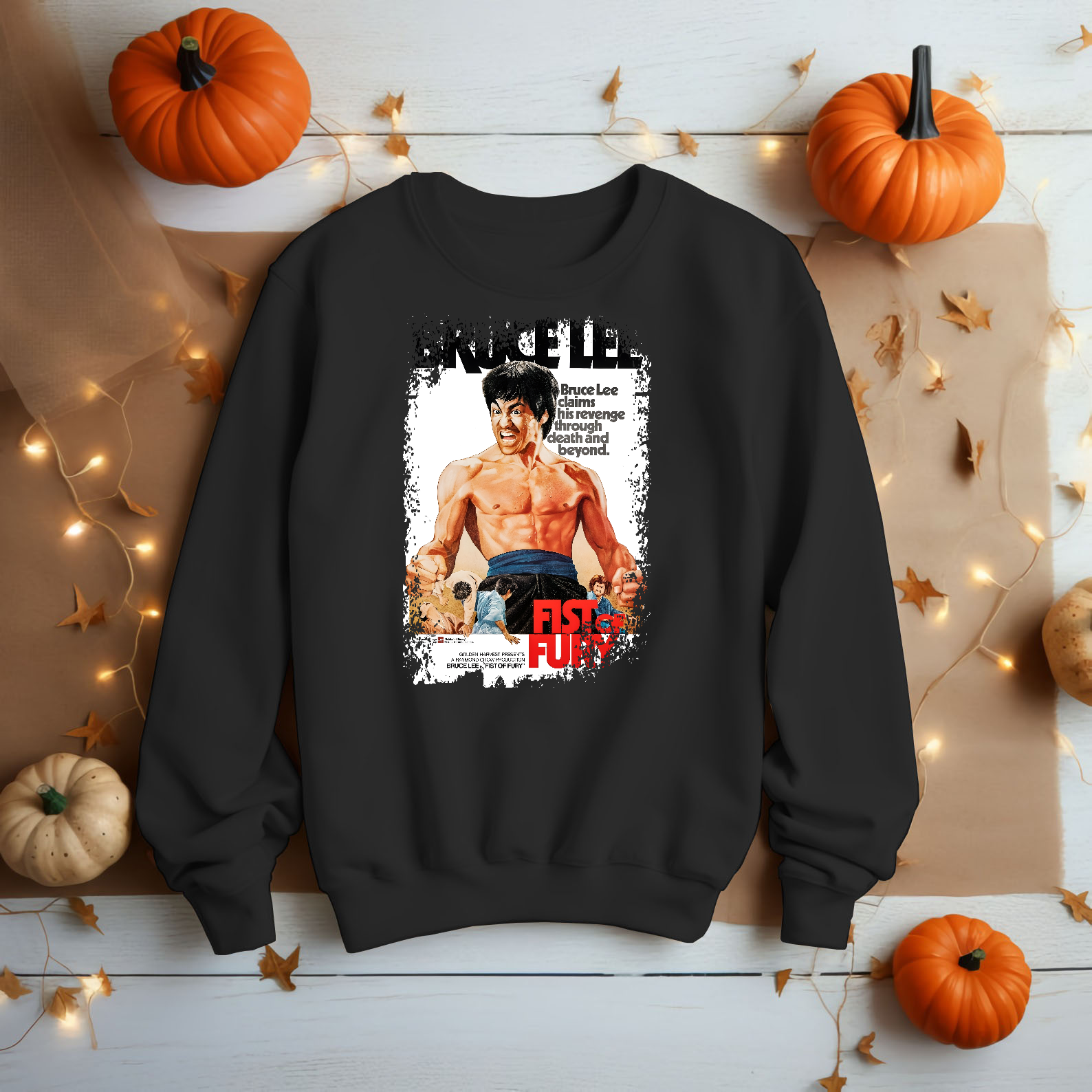Fist of Fury - Movie Poster Inspired Unisex Black Shirt