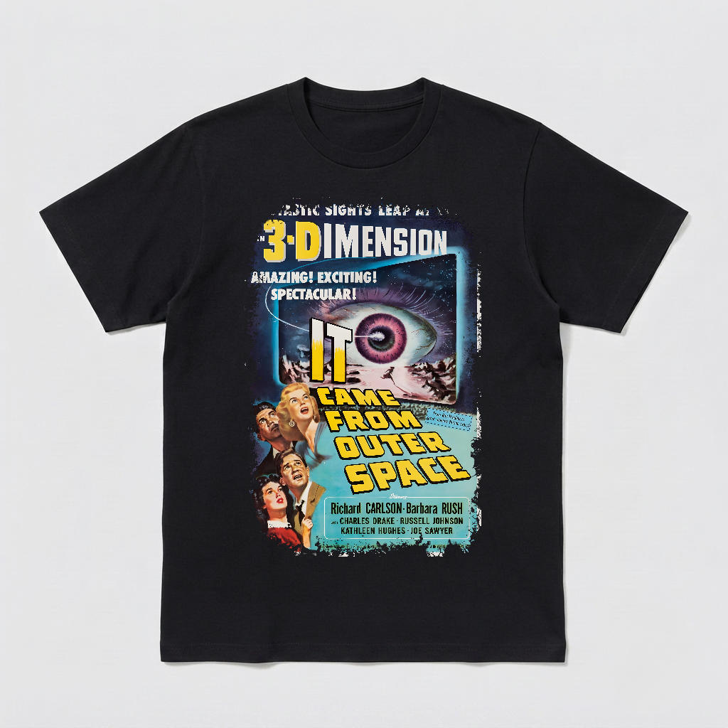 It Came from Outer Space (1953) - Movie Poster inspired Unisex Black Shirt