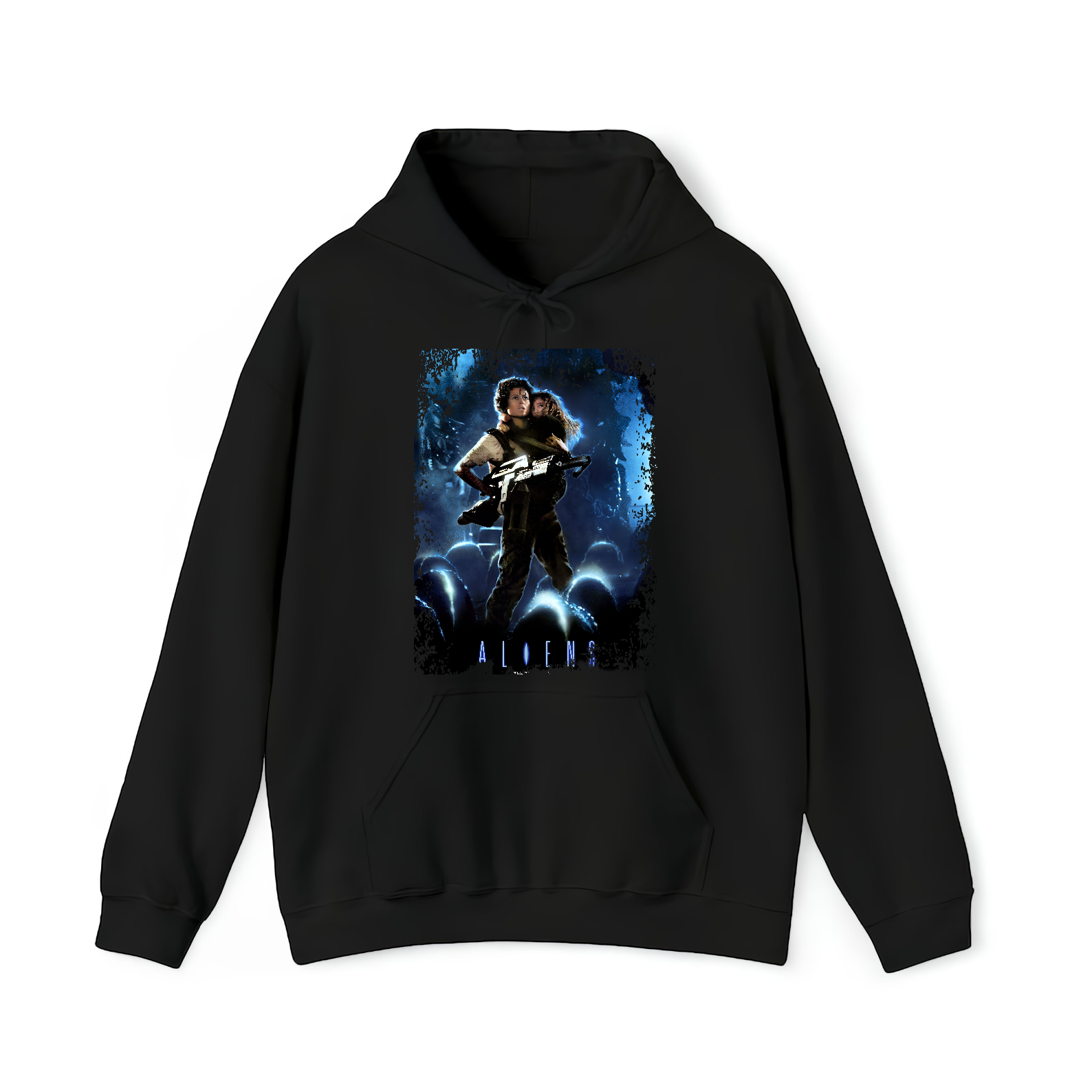 Aliens - Movie Poster Inspired Unisex Black T-Shirt - HQ
