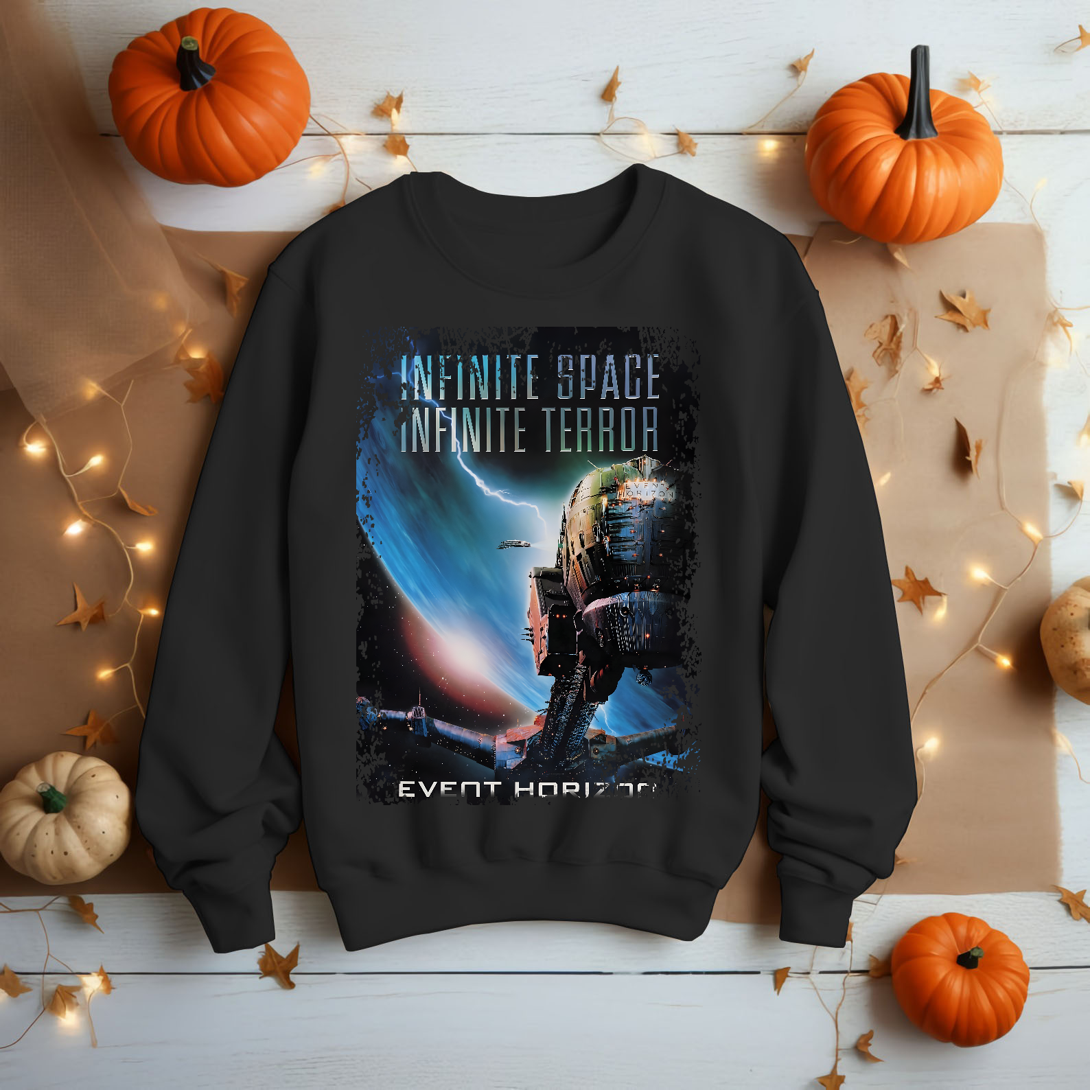 Event Horizon - Movie Poster inspired Unisex Black T-Shirt - HQ