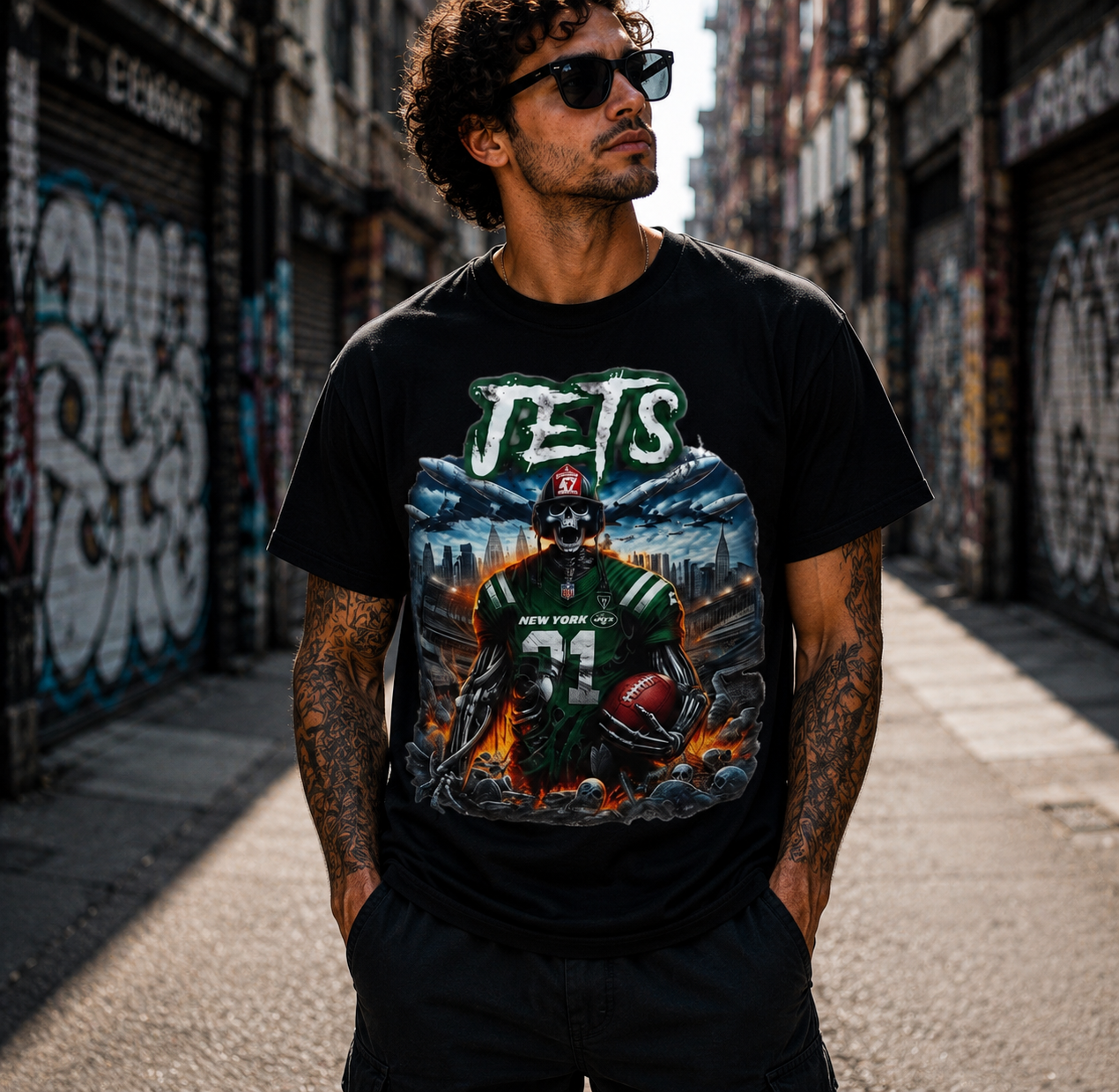 New York Jets Horror Mash Up Shirt