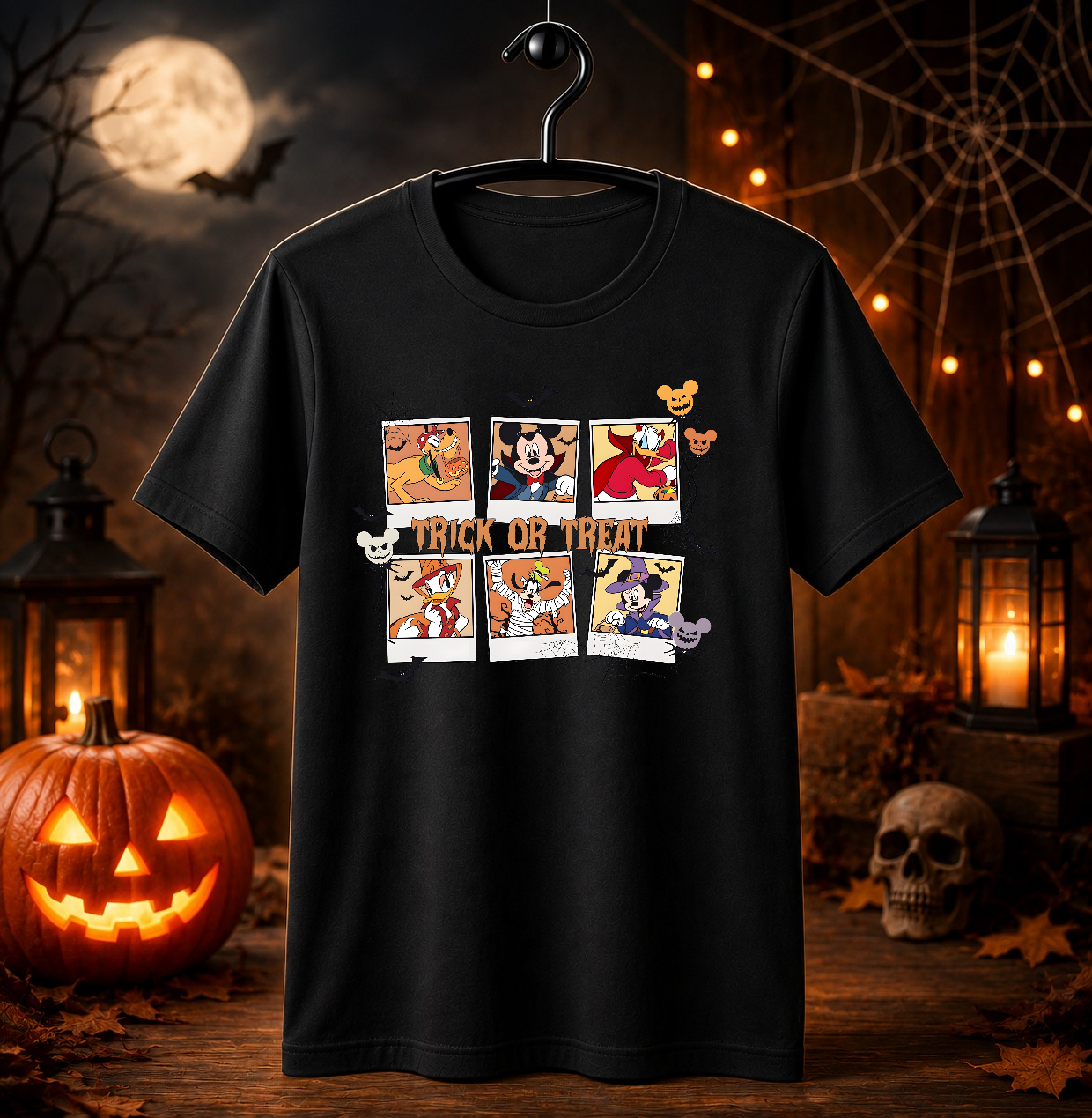 Vintage Halloween Shirt, Trick Or Treat Halloween Shirt, Halloween Matching Tee, Halloween Party Tee