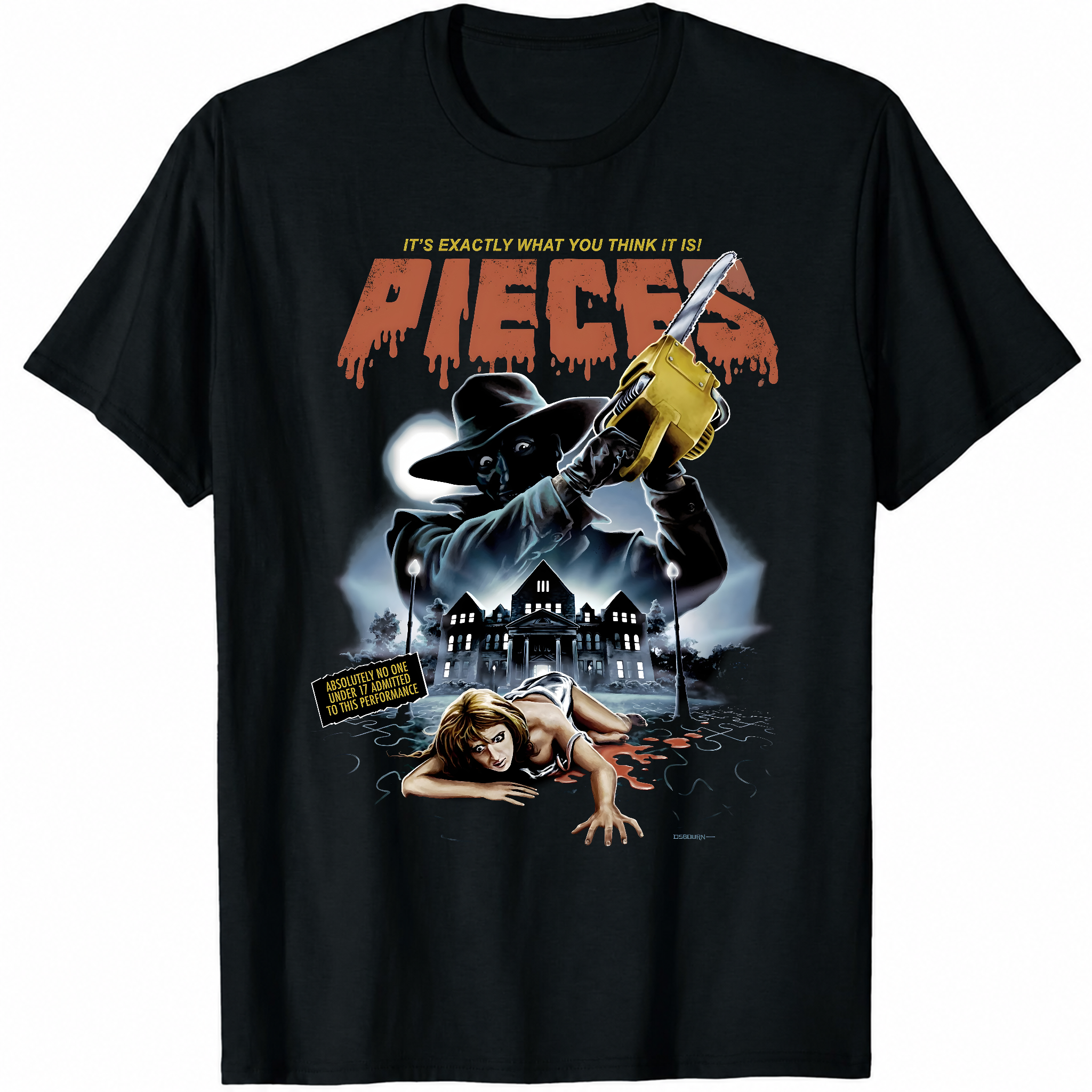 Pieces Horror Movie Shirt Black S-3XL-TH82023