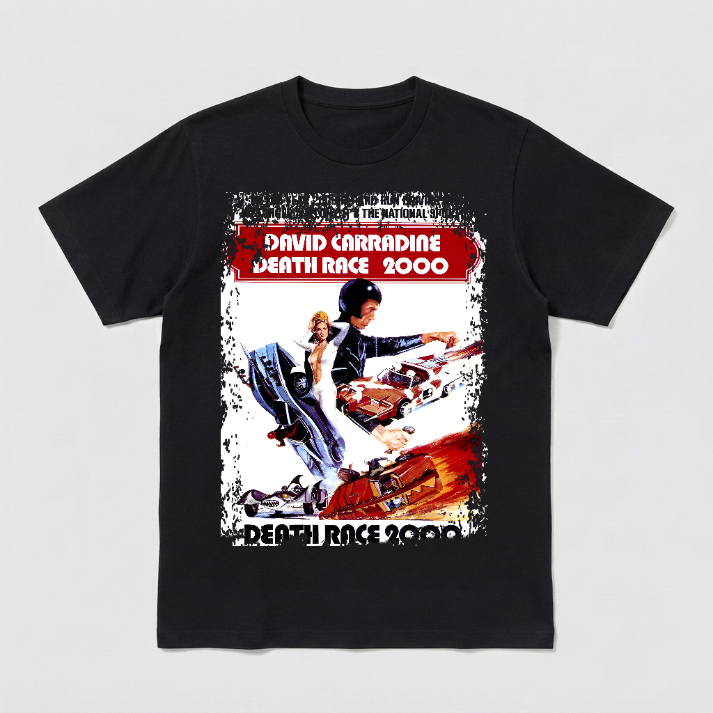 Death Race 2000 - Movie Poster Inspired Unisex Black Shirt