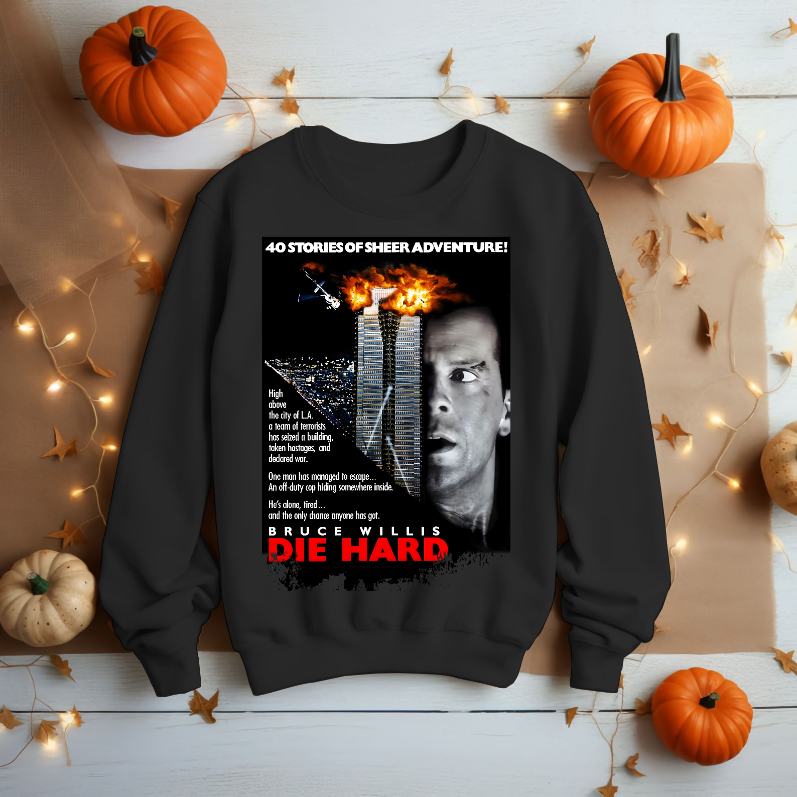 Die Hard - Movie Poster Inspired Unisex Black Shirt