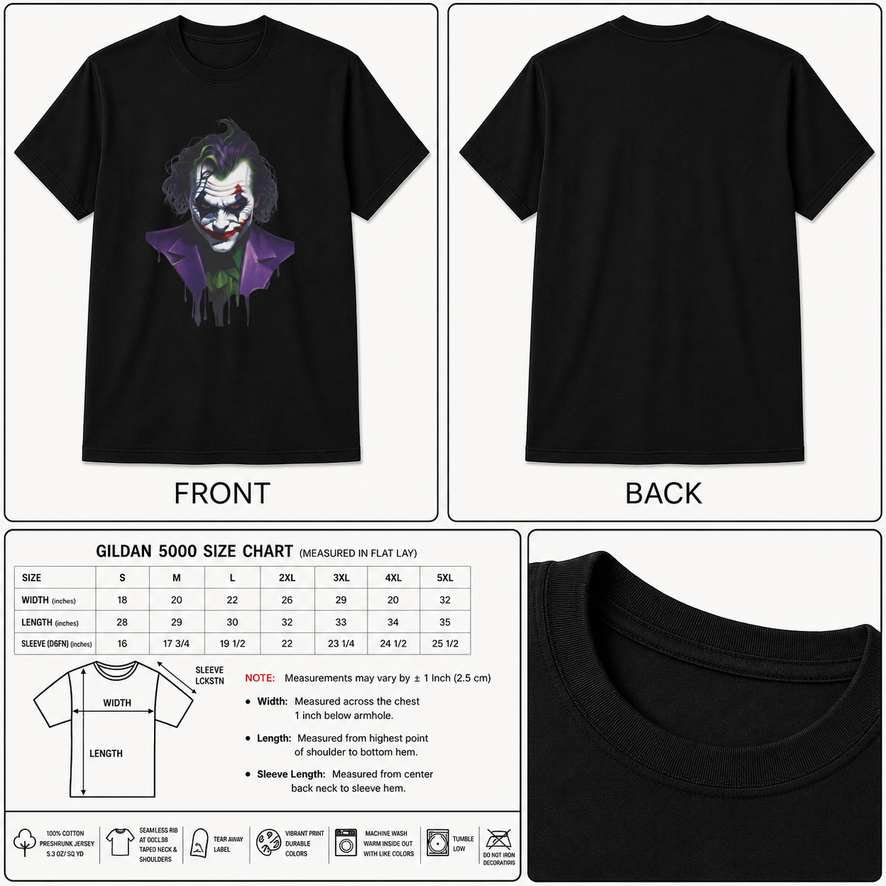 Joker Shirt, Unisex Tee, Softstyle Shirt, Graphic Tee, Comic Book Shirt