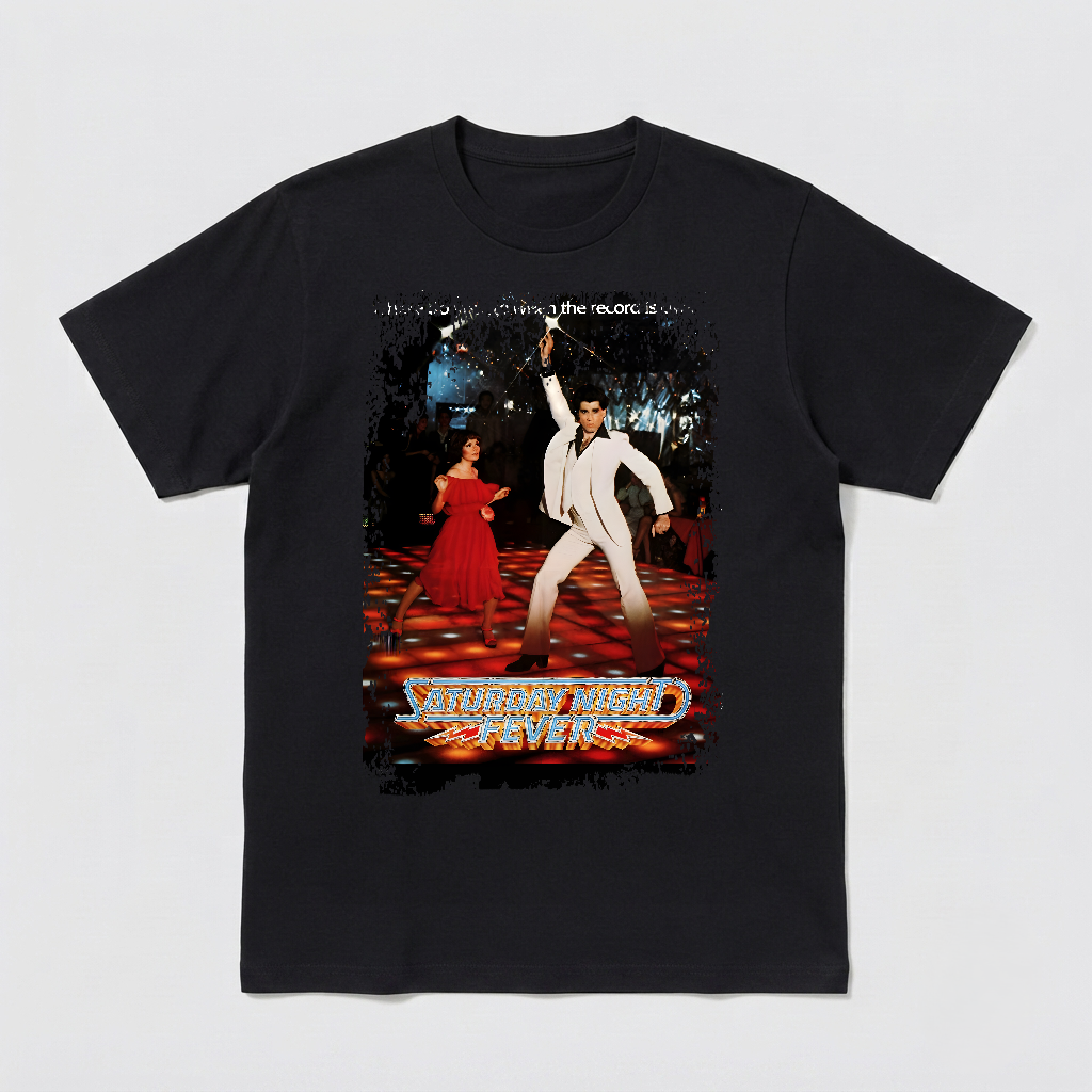 Saturday Night Fever - Movie Poster Inspired Unisex Black Shirt