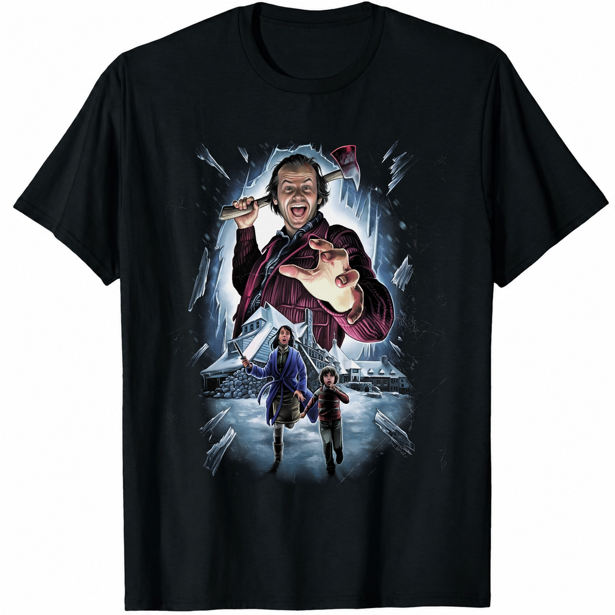The Shining Stanley Kubrick Horror Movie T-Shirt Black S-3XL Jack Torrance-TH82020