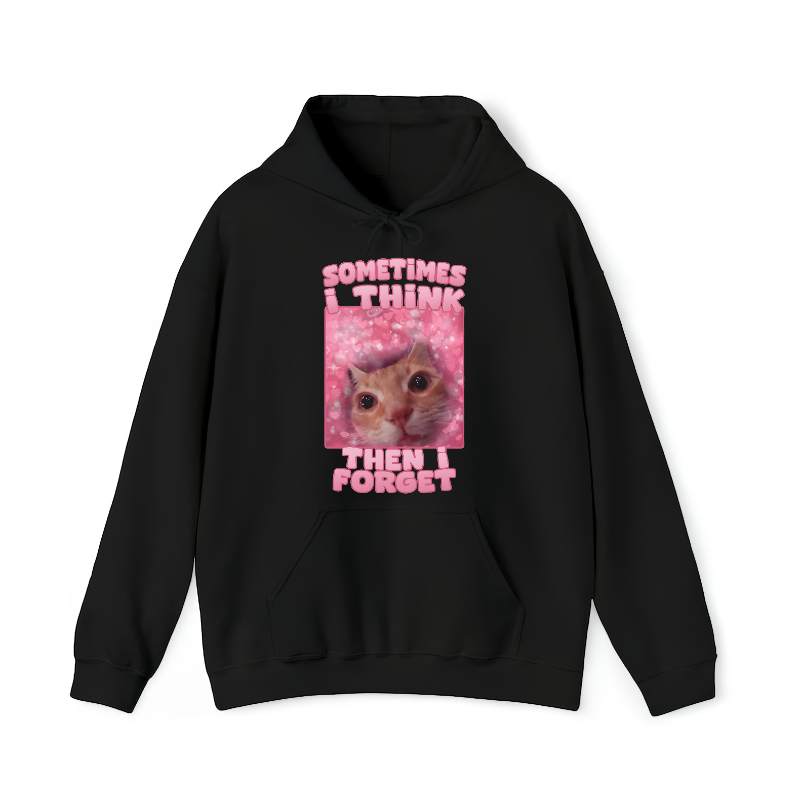 Sometimes i think then forget Funny Cat Meme Tee Shirt, Cats Lover Gift,Gifts, Weird Tee, Unhinged Shirts, Inappropriate T-shirt