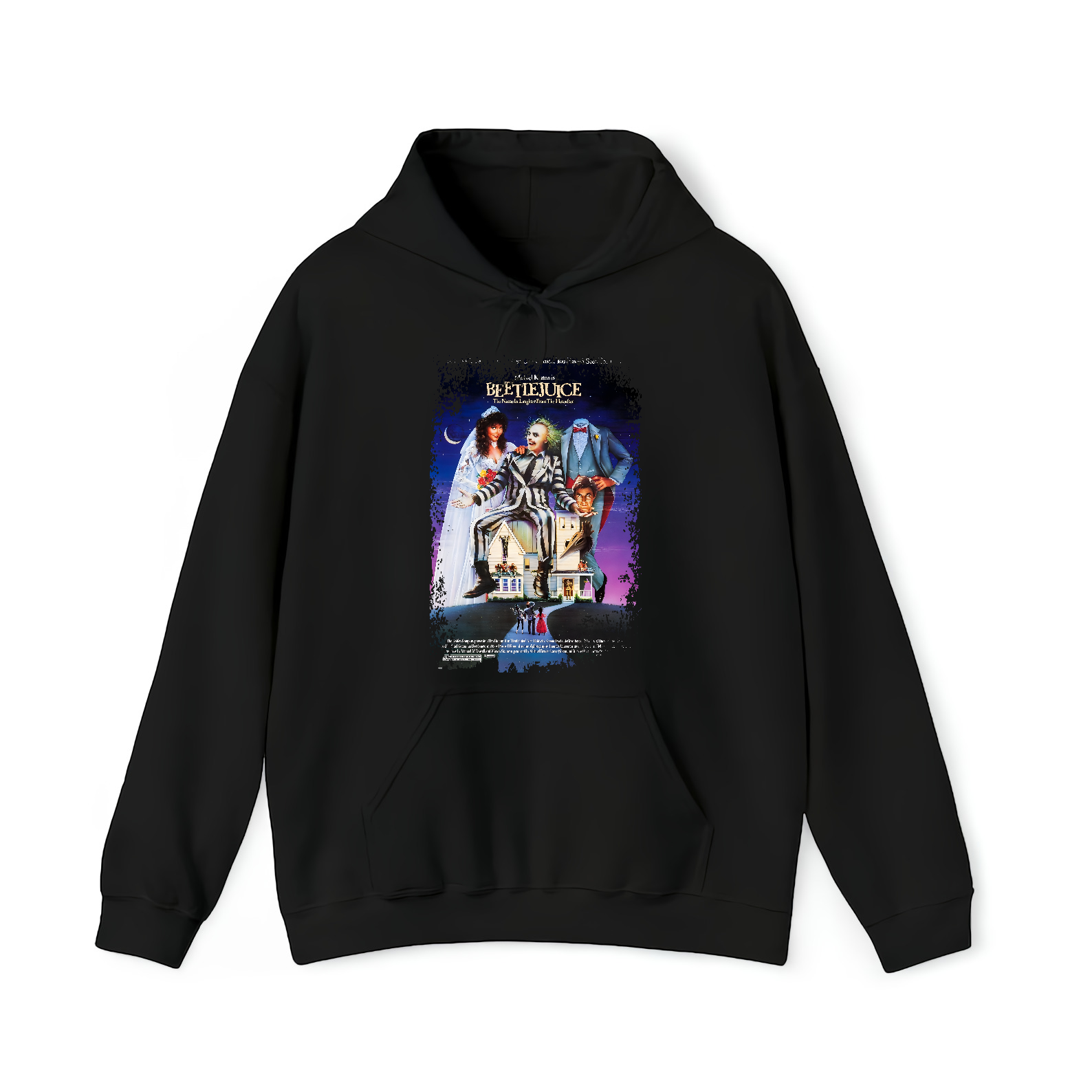 Beetlejuice - Movie Poster Inspired Unisex Black Shirt