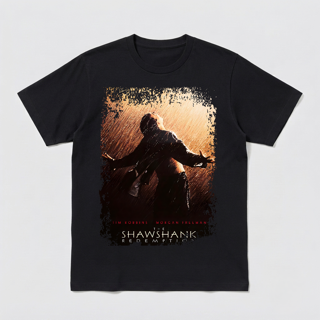 The Shawshank Redemption - Movie Poster Inspired Unisex Black Shirt