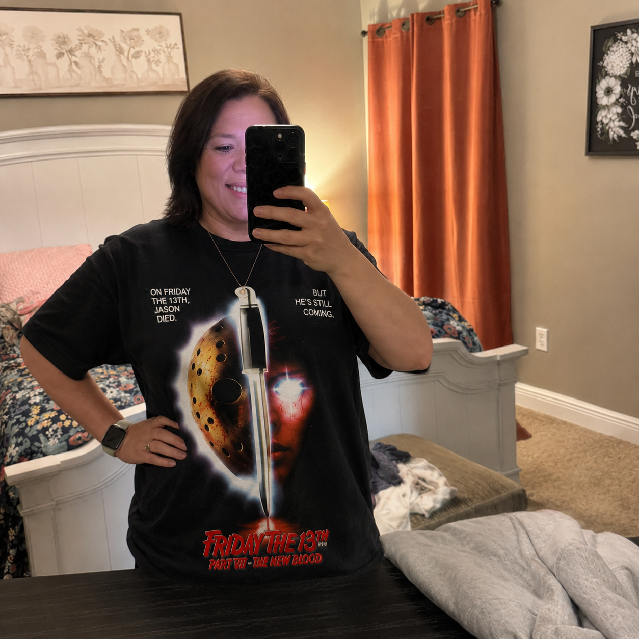 Friday The 13th Part VII The New Blood Horror Movie T-Shirt Black S-3XL-TH82016